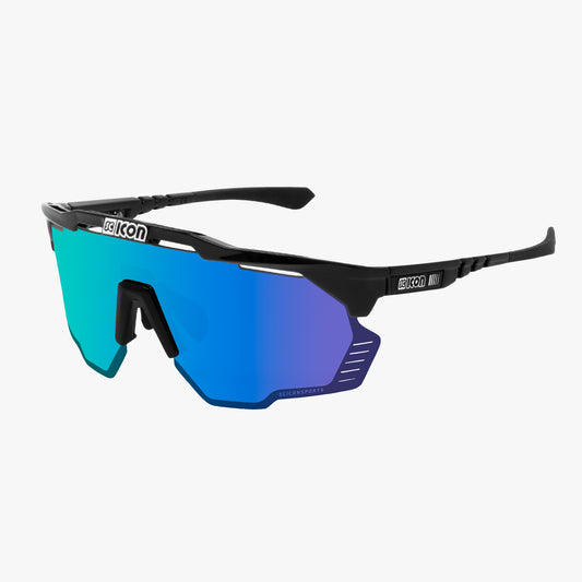 Lunettes SCICON AEROSHADE KUNKEN Noir Multimirror Bleu