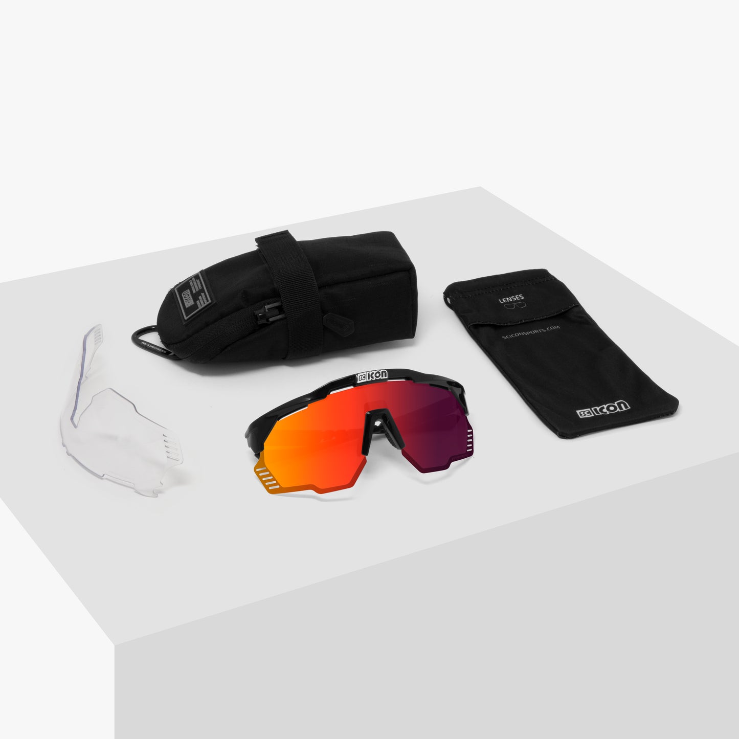 Gogle SCICON AEROSHADE KUNKEN White Multimirror Red