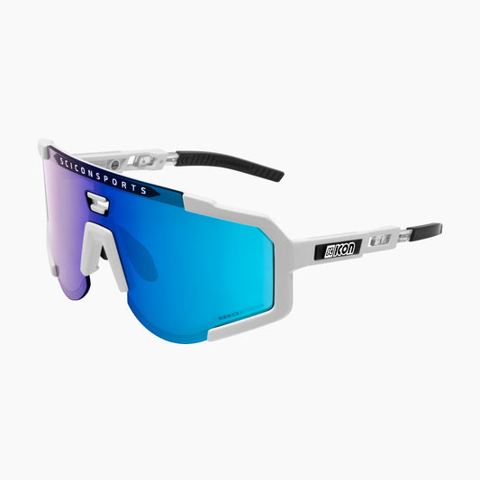 Lunettes SCICON AEROSCOPE Blanc Multimirror Bleu