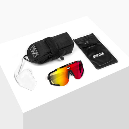Lunettes SCICON AEROSCOPE Noir Multimirror Rouge