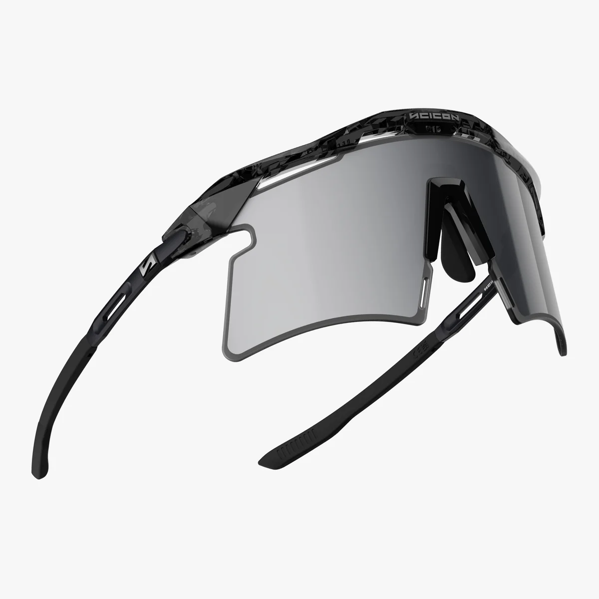 SCICON AEROSHADE 2.0 TITANIUM Brýle Black Crystal Gloss Multimirror Silver + Pink Lens