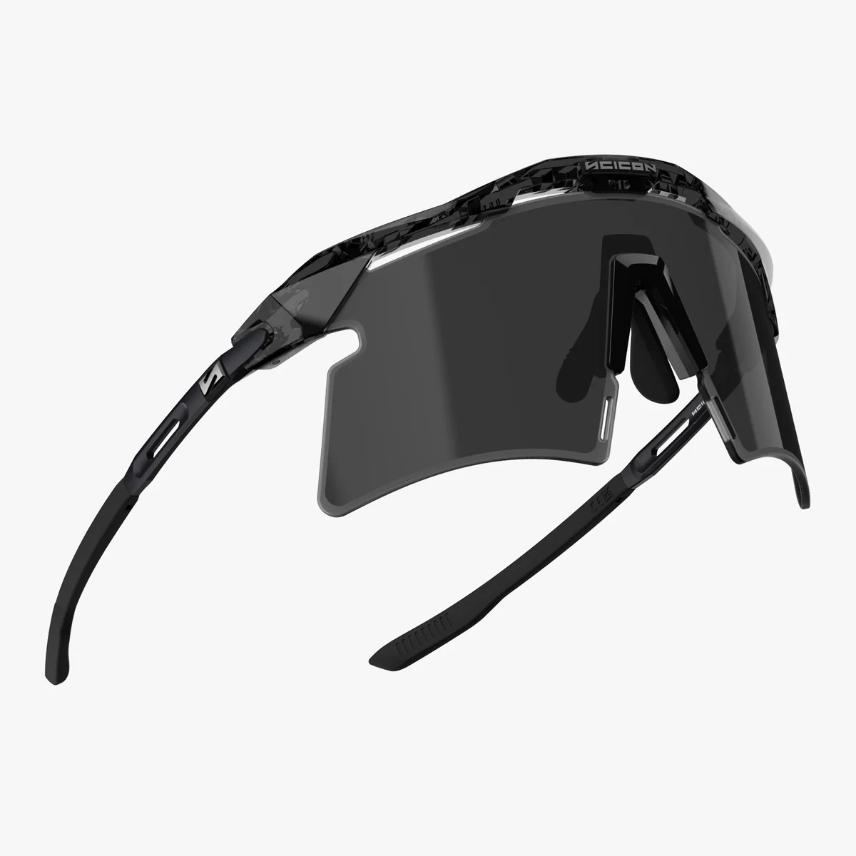 Brýle SCICON AEROSHADE 2.0 TITANIUM Black Crystal Gloss Lens Smoke Black + Pink