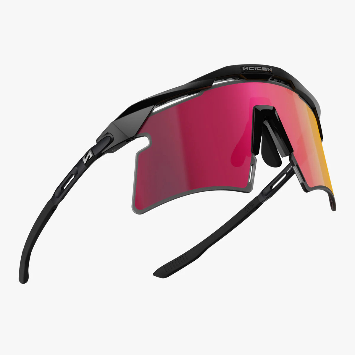 SCICON AEROSHADE 2.0 TITANIUM Black Matt Sunburts Multimirror Lens + růžové brýle
