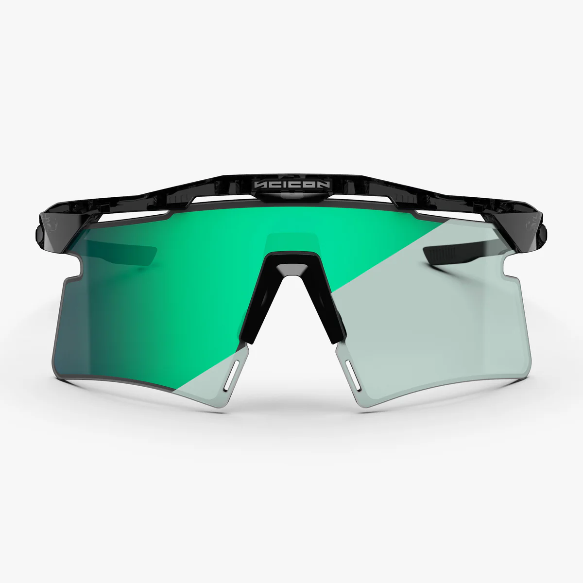 Solbriller SCICON AEROSHADE 2.0 TITANIUM Black Crystal Gloss Blue Green Photochromic Lens
