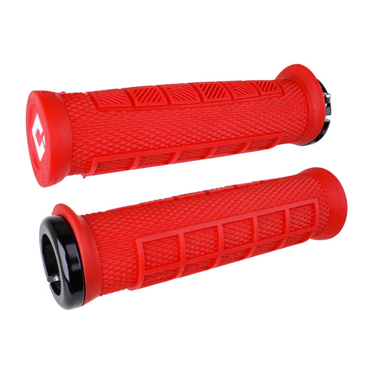 ODI ELITE PRO V2.1 Lock-on gripy 130 mm červené