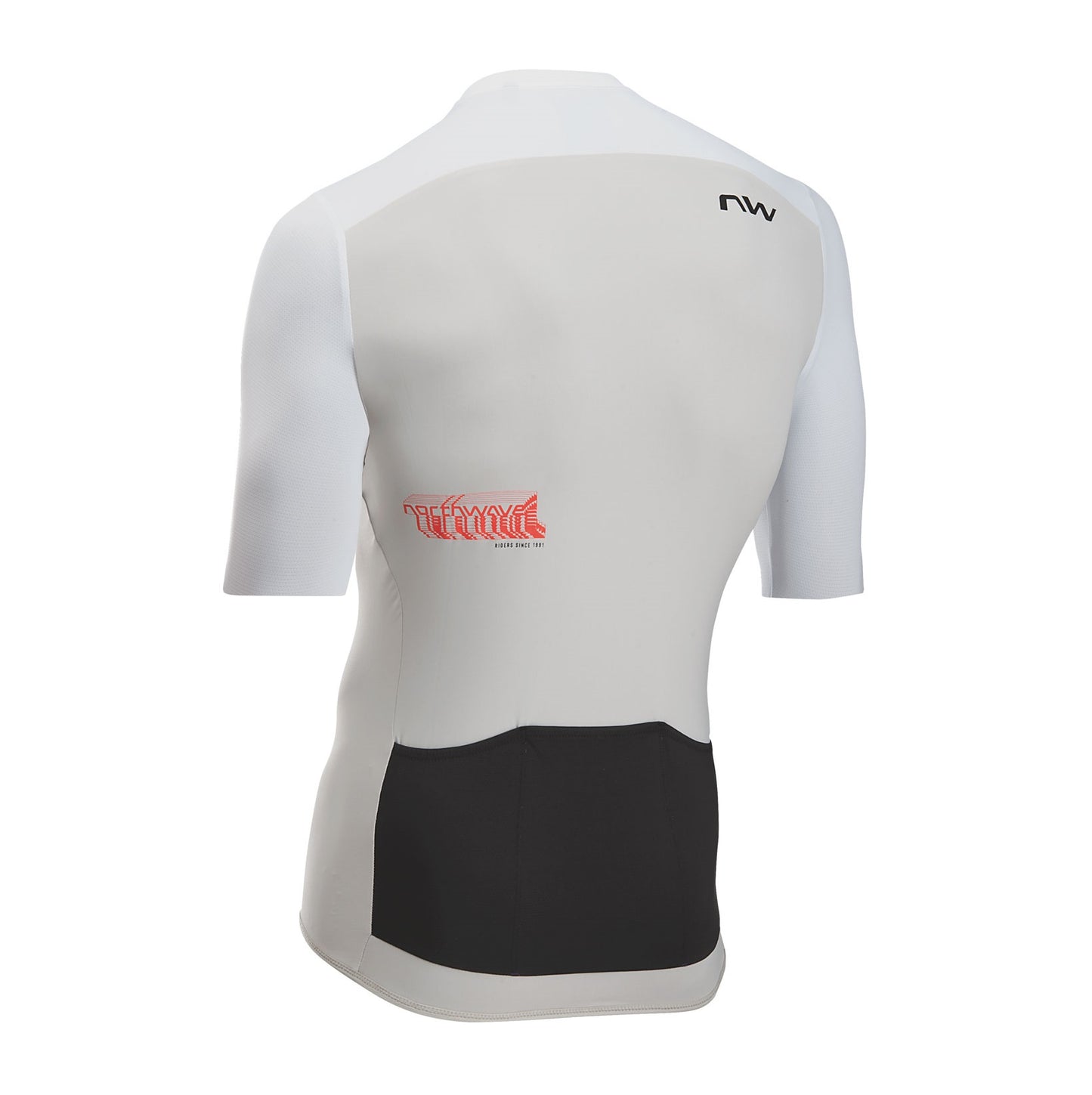Maillot NORTHWAVE ESSENCE EVO Manches Courtes Gris/Blanc