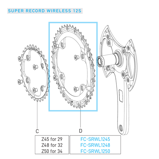 Taca zewnętrzna 12V CAMPAGNOLO SUPER RECORD WRL