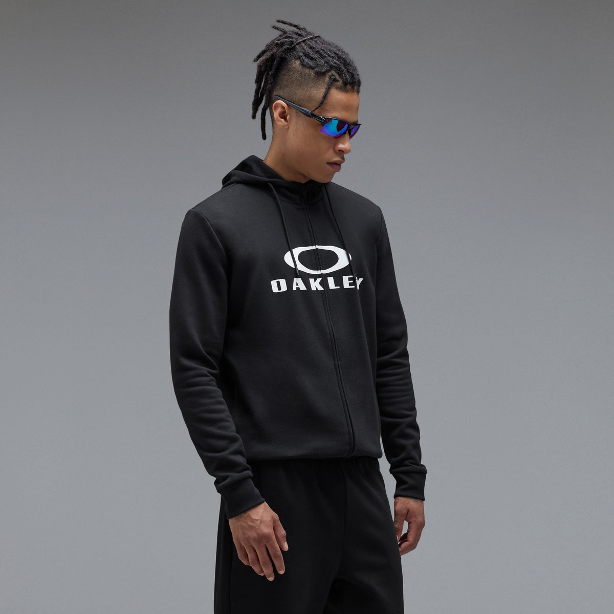 Sweat à Capuche OAKLEY BARK FZ 2.0 Noir/Blanc