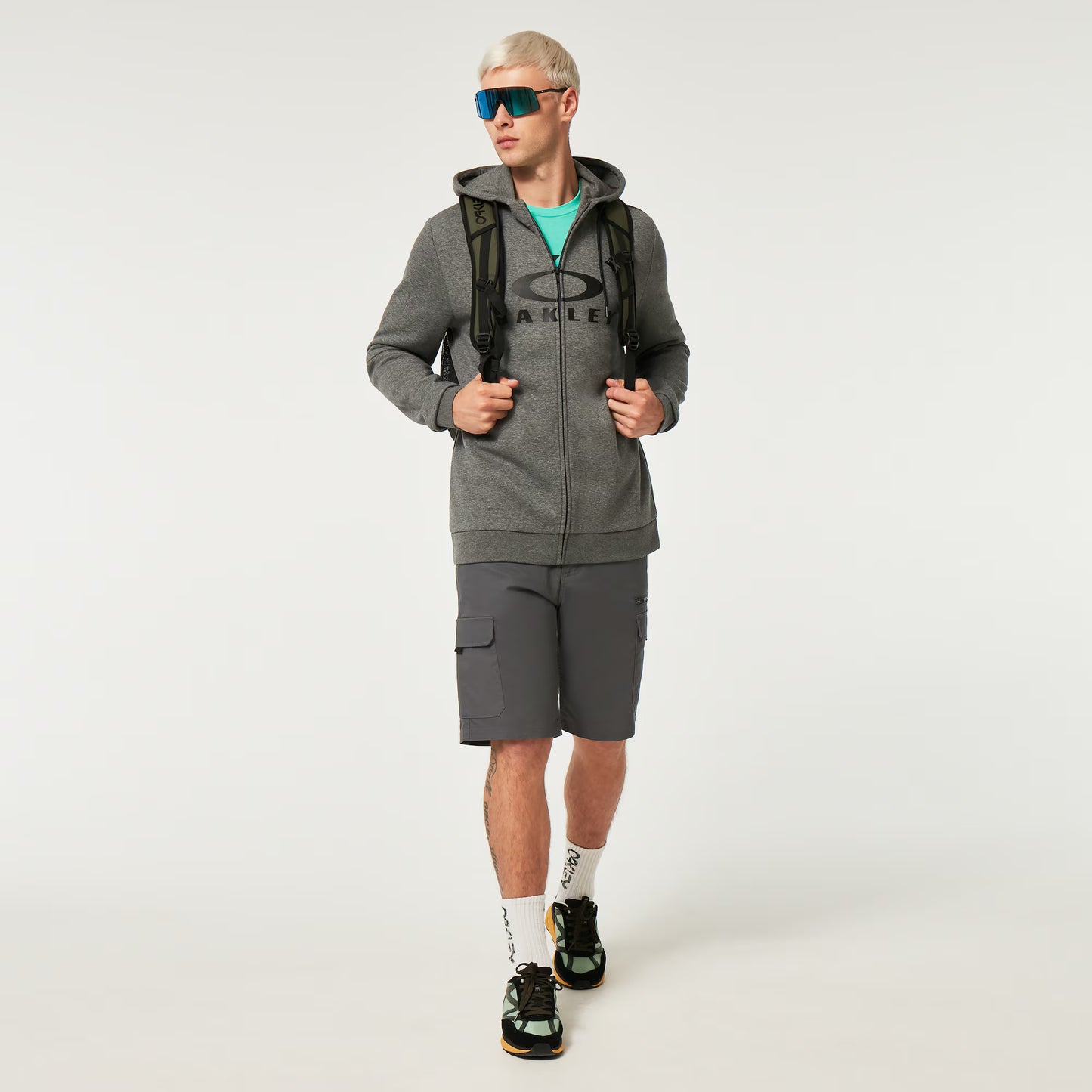 Hættetrøje OAKLEY BARK FZ HOODIE 2.0 New Athletic Grey