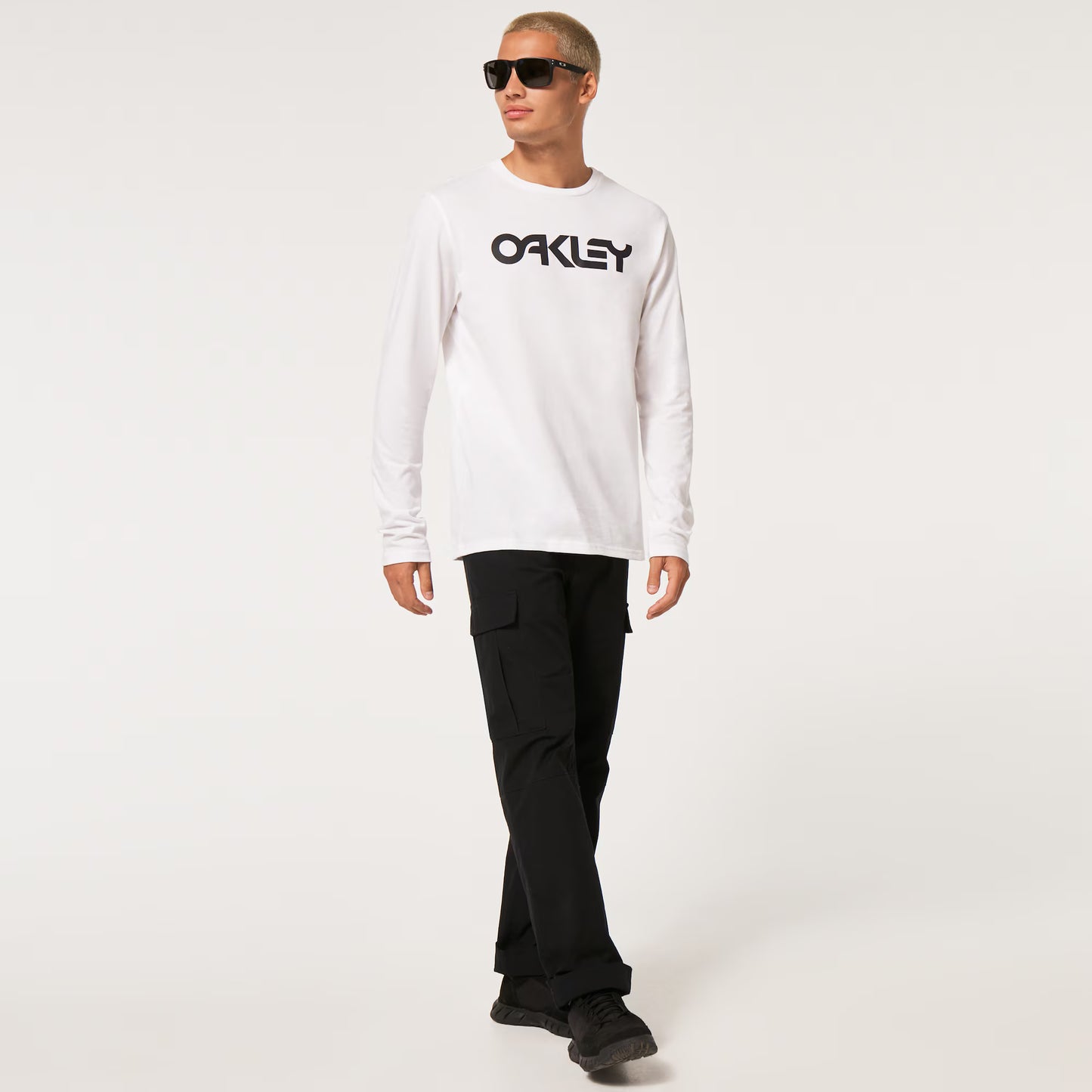 T-shirt OAKLEY MARK II 2.0 Langærmet Hvid/Sort