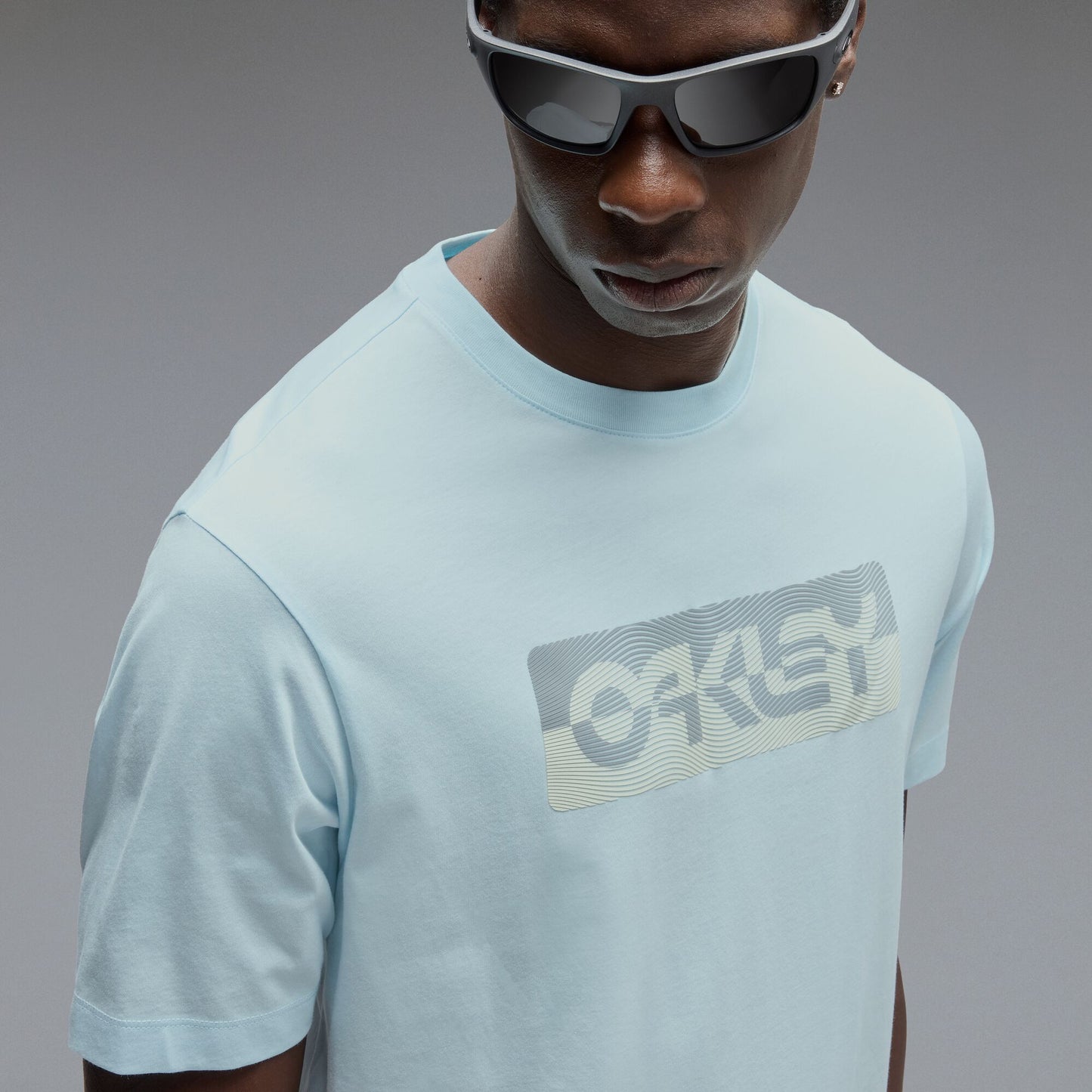 T-Shirt OAKLEY DUALITY B1B Bleu Frost