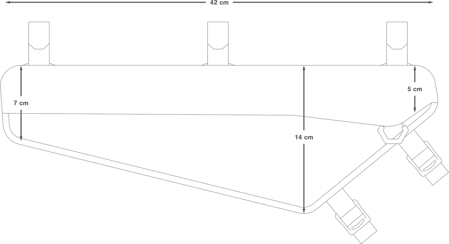 Ramväska APIDURA RACING FRAME PACK 4 L Svart