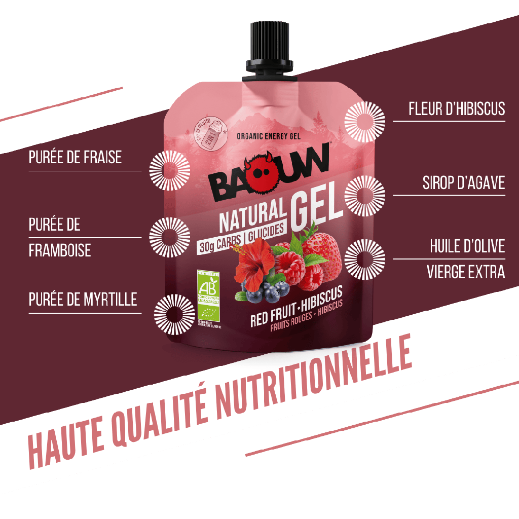 Gel Energétique BAOUW BIO Fruits Rouges-Hibiscus (85g)