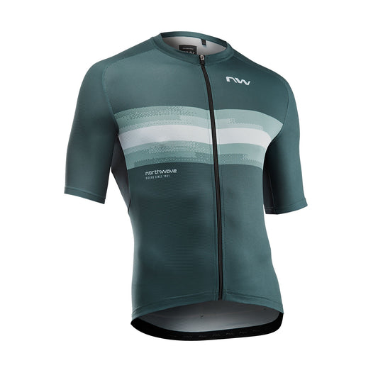 Maillot NORTHWAVE FORCE EVO Manches Courtes Vert Sauge/Gris