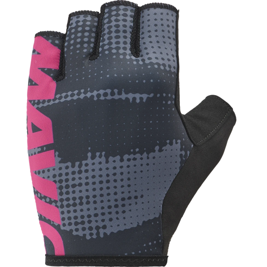 MAVIC ESSENTIAL PADDED GRAPHIC Korte handsker Grå/Pink