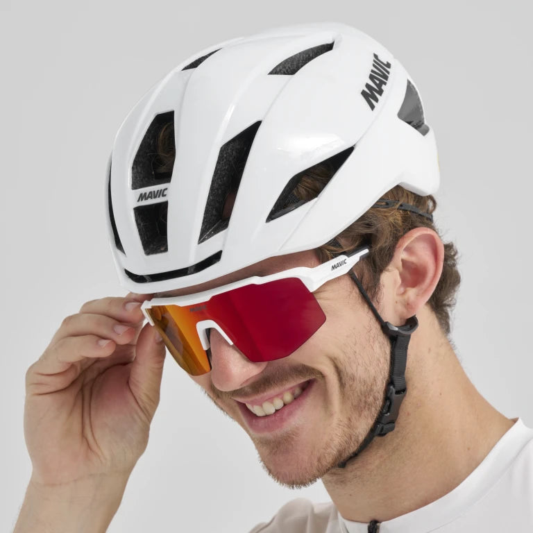 Brýle MAVIC MVS SHIELD White Red Lens