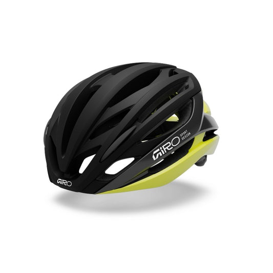 GIRO SYNTAX MIPS Road Hjälm Svart/Gul Hi Viz