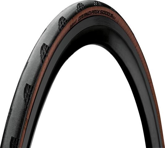 Pneu CONTINENTAL GRAND PRIX 5000 S TR 700x25c Tubeless Ready Souple Marron