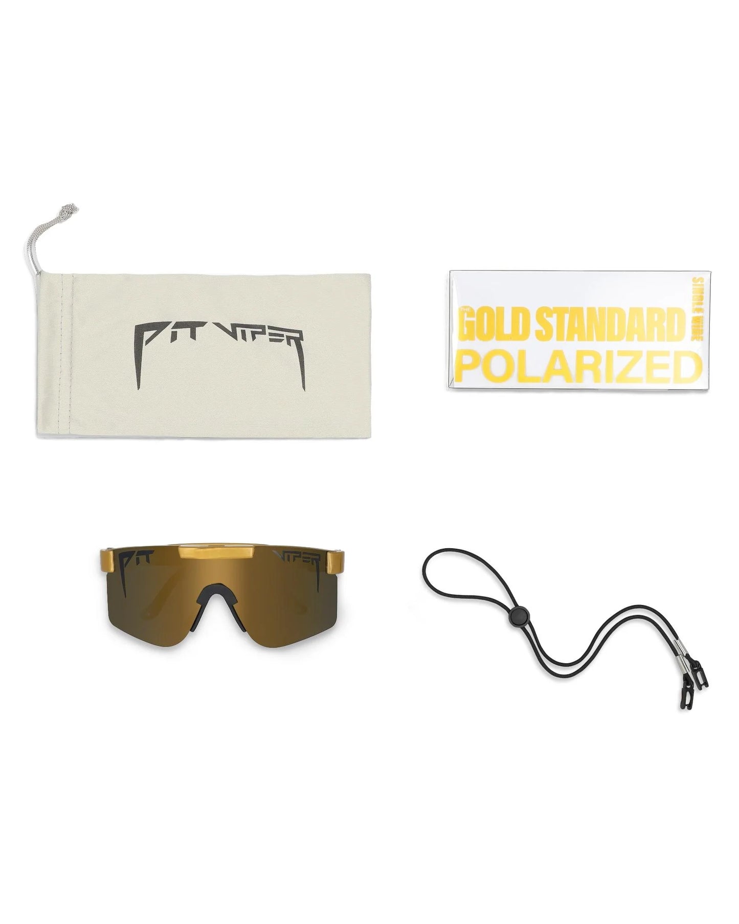 Lunettes PIT VIPER THE GOLD NARROW Polarisée