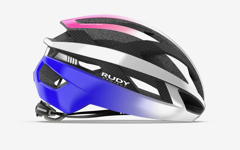 RUDY PROJECT REBEL CARBON Silniční přilba bílá/fialová/růžová