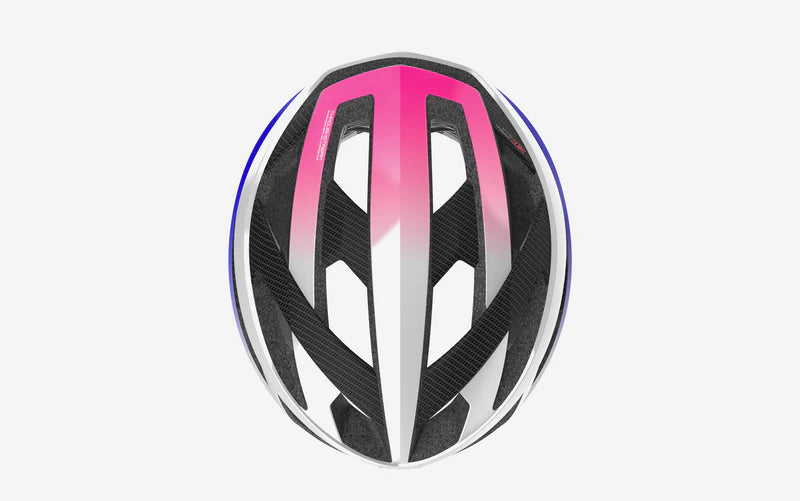 RUDY PROJECT REBEL CARBON Silniční přilba bílá/fialová/růžová