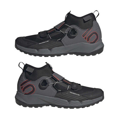 Chaussures VTT ADIDAS FIVE TEN TRAILCROSS PRO CLIP-IN Gris/Noir/Rouge