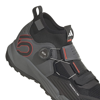 Chaussures VTT ADIDAS FIVE TEN TRAILCROSS PRO CLIP-IN Gris/Noir/Rouge