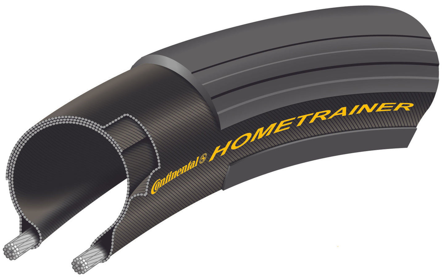 Pneu pour Home Trainer CONTINENTAL HOMETRAINER II 700x23c TubeType Souple