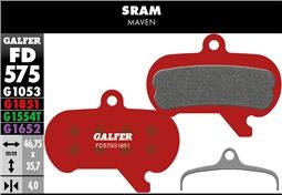 GALFER ADVANCED Sram Maven semimetalliska bromsbelägg