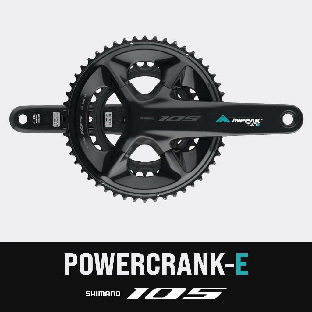 Pédalier Capteur de Puissance INPEAK POWERCRANK-E TWIN2 LR Shimano 105 R7100