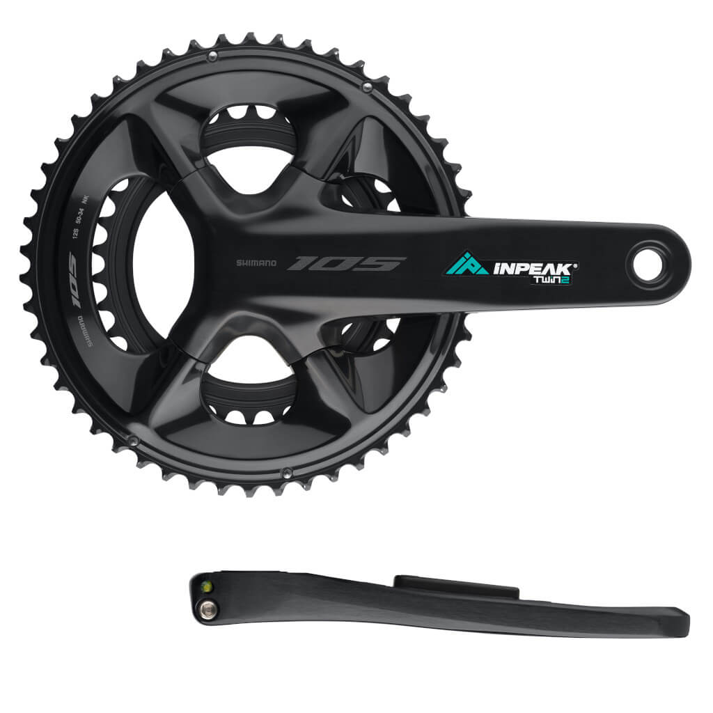 Pédalier Capteur de Puissance INPEAK POWERCRANK-E TWIN2 LR Shimano 105 R7100