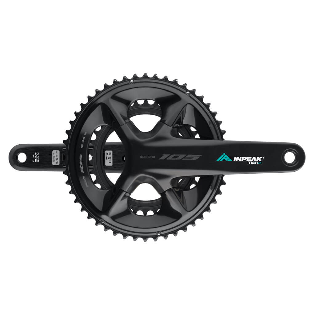Pédalier Capteur de Puissance INPEAK POWERCRANK-E TWIN2 LR Shimano 105 R7100