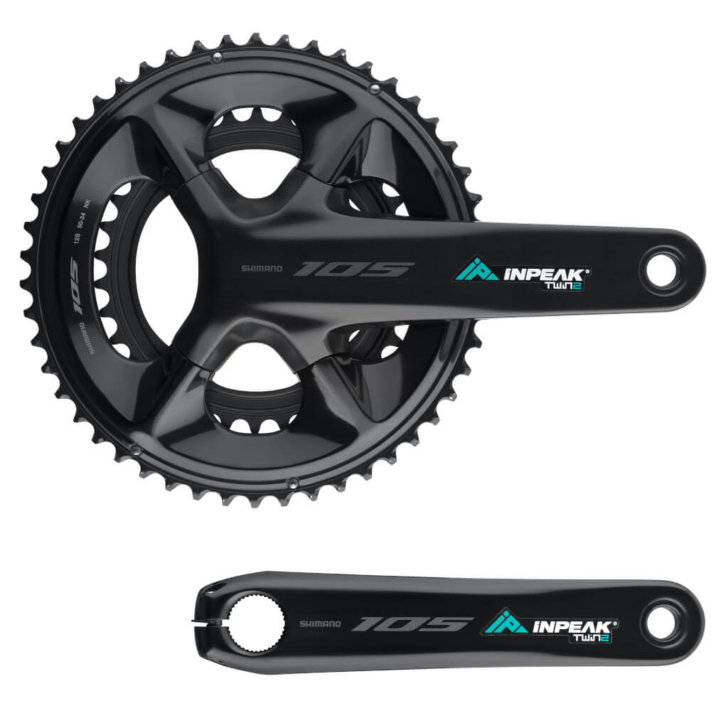 Pédalier Capteur de Puissance INPEAK POWERCRANK-E TWIN2 LR Shimano 105 R7100