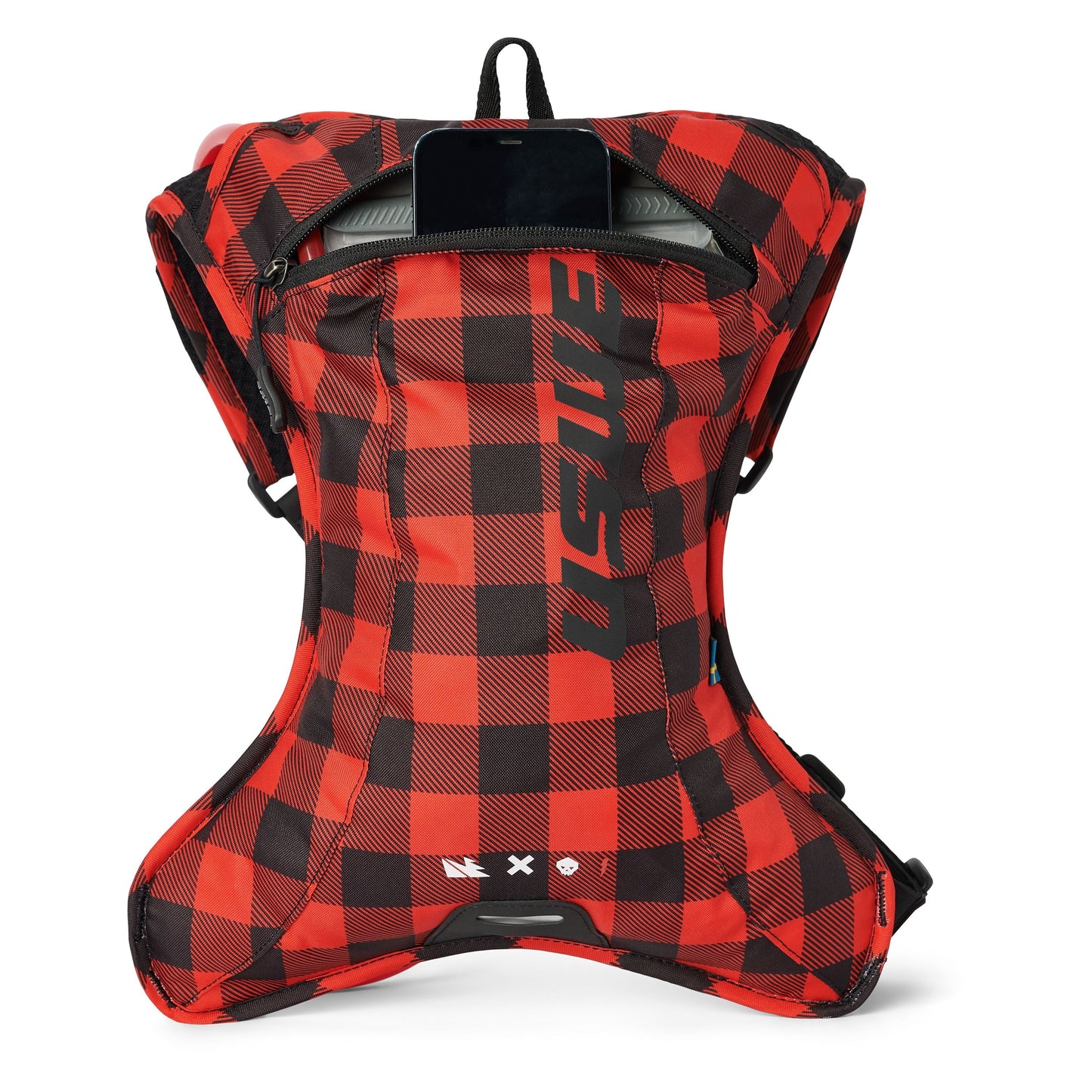 USWE OUTLANDER XC 2 L vandblære i flannel, rød/sort