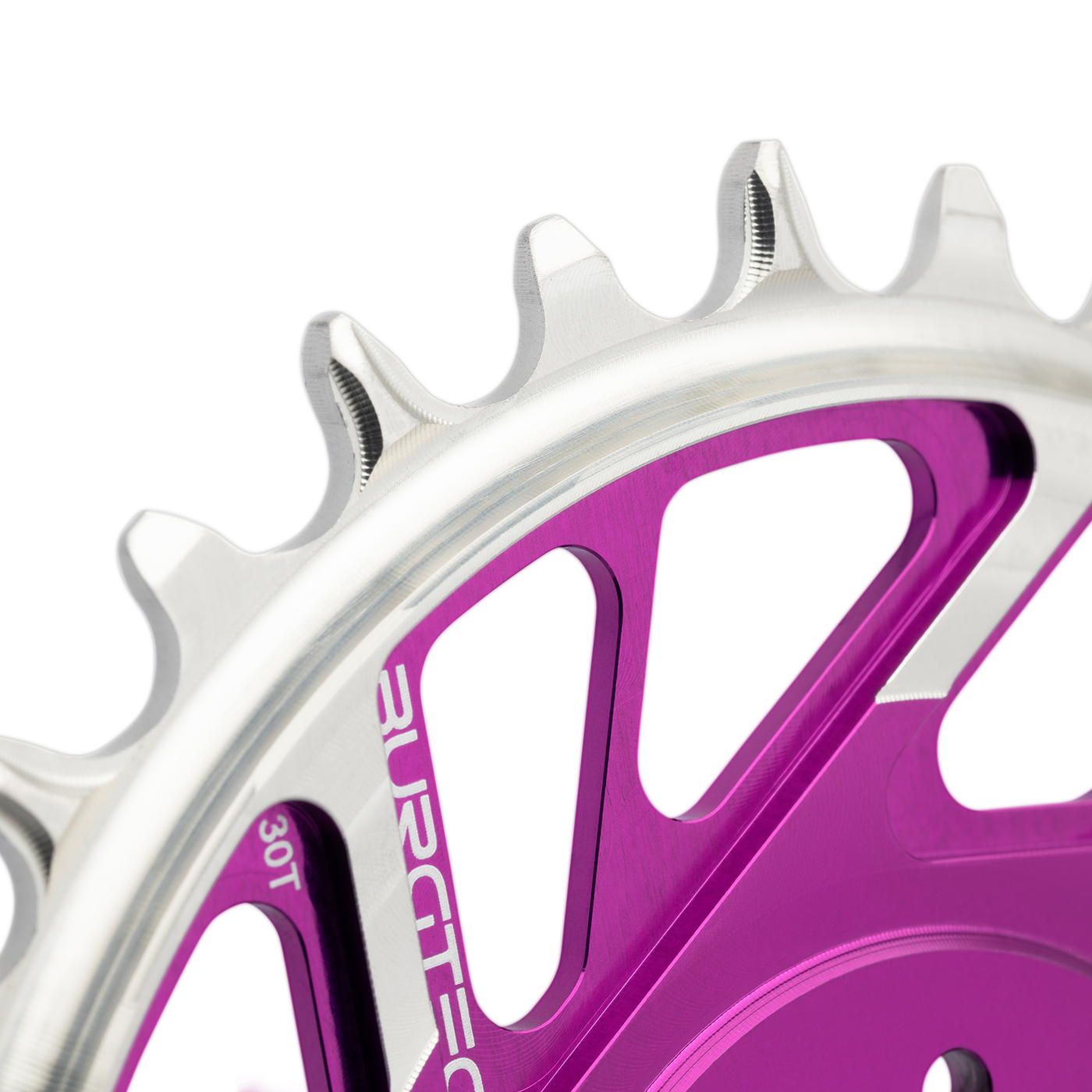 Plateau Mono BURGTEC THICK THIN 12V BOOST Direktmontering 8 Vis T-Typ Smal Bred Offset 3mm Violett