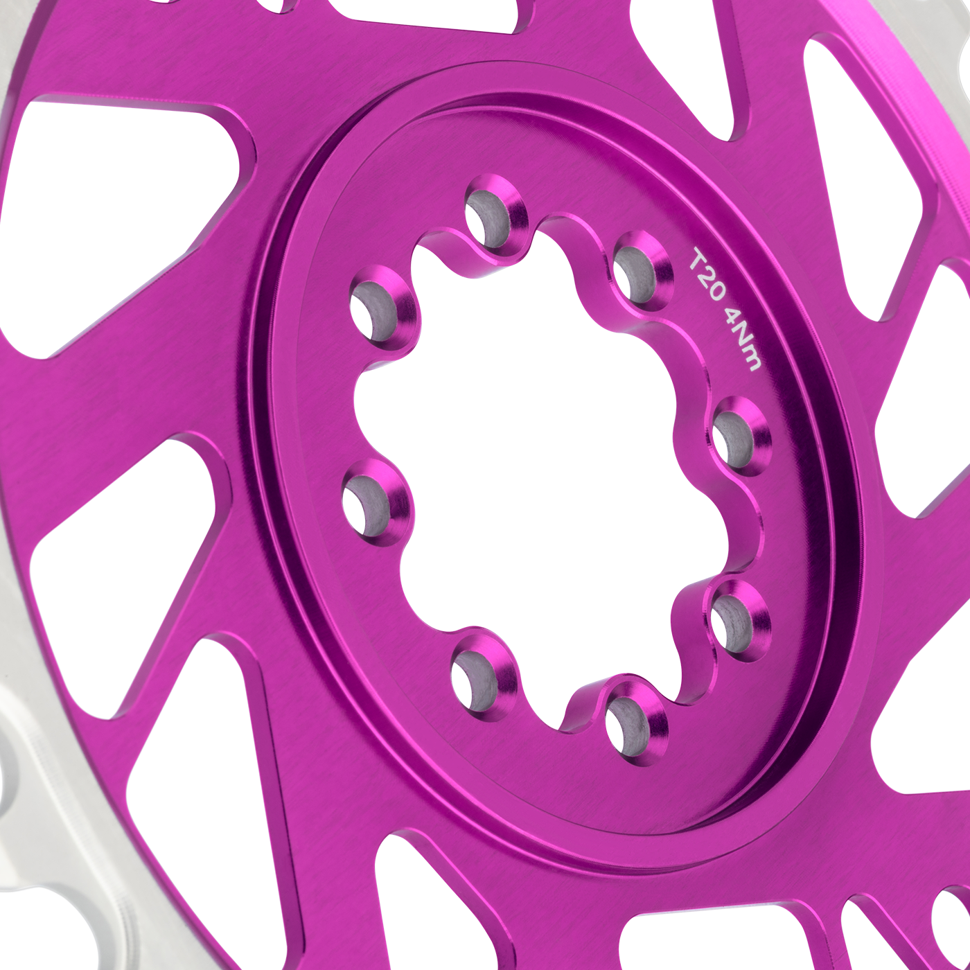 Plateau Mono BURGTEC THICK THIN 12V BOOST Direktmontering 8 Vis T-Typ Smal Bred Offset 3mm Violett