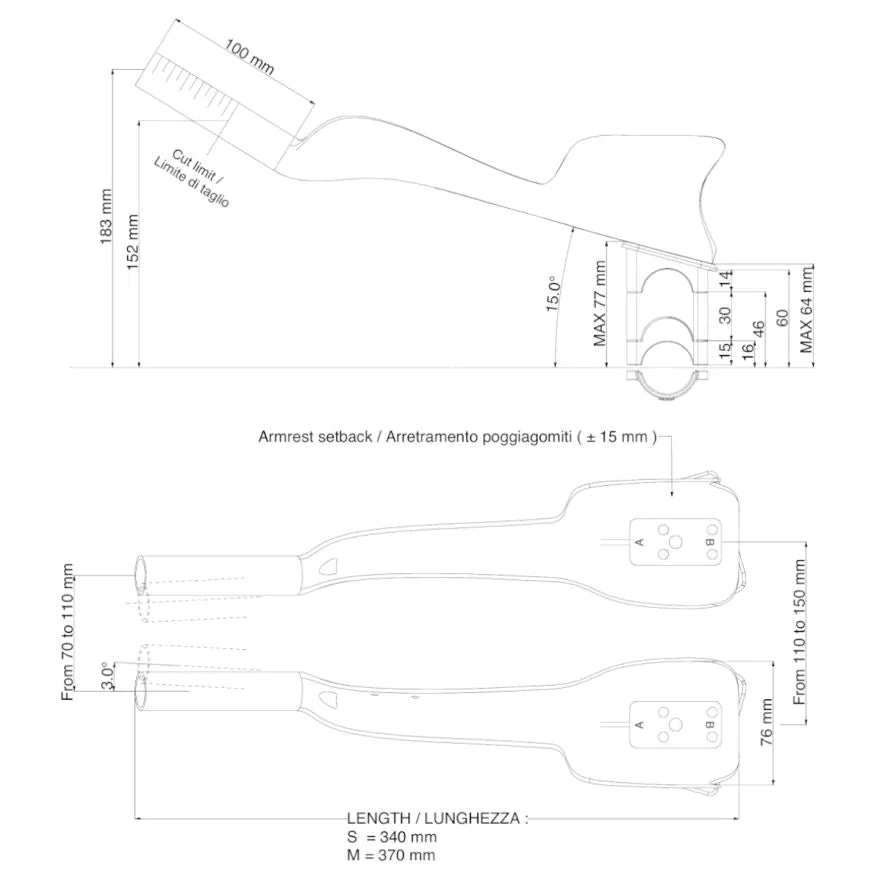 Prolongateurs de Cintre  DEDA JET ONE Taille S