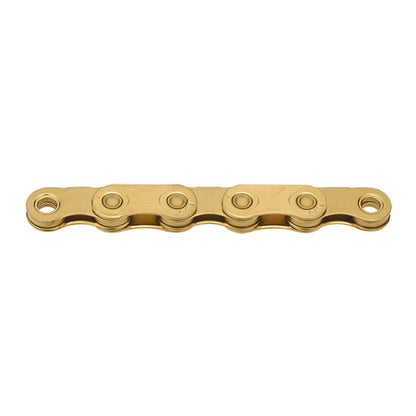 Chaîne 12/13V KMC X FLAT Waxed Ti-N Or