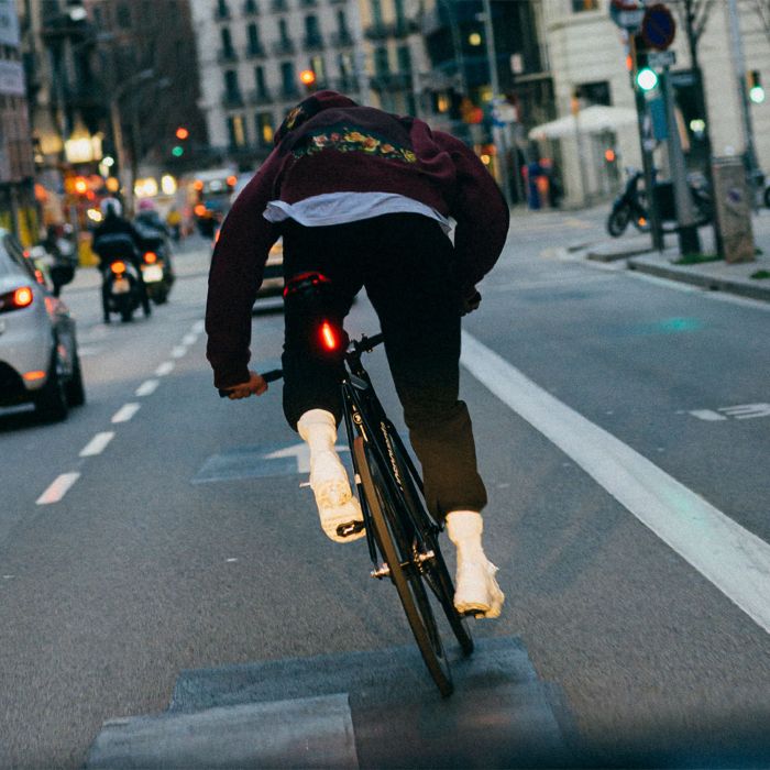 KNOG PLUS REAR-baklampa, 20 lumen, svart