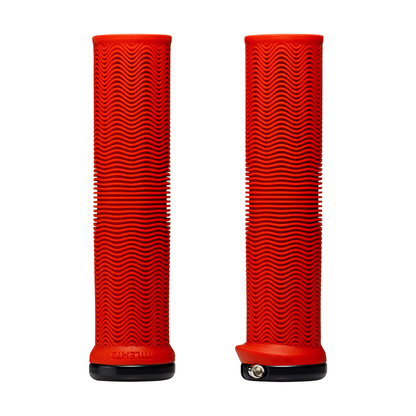 Grips Title MTB LO1 Rouge - vue verticale