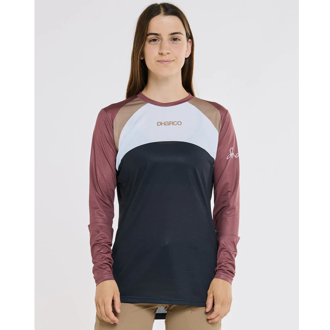 Damtröja DHARCO RACE LOTUS Långärmad Jersey Svart/Brons