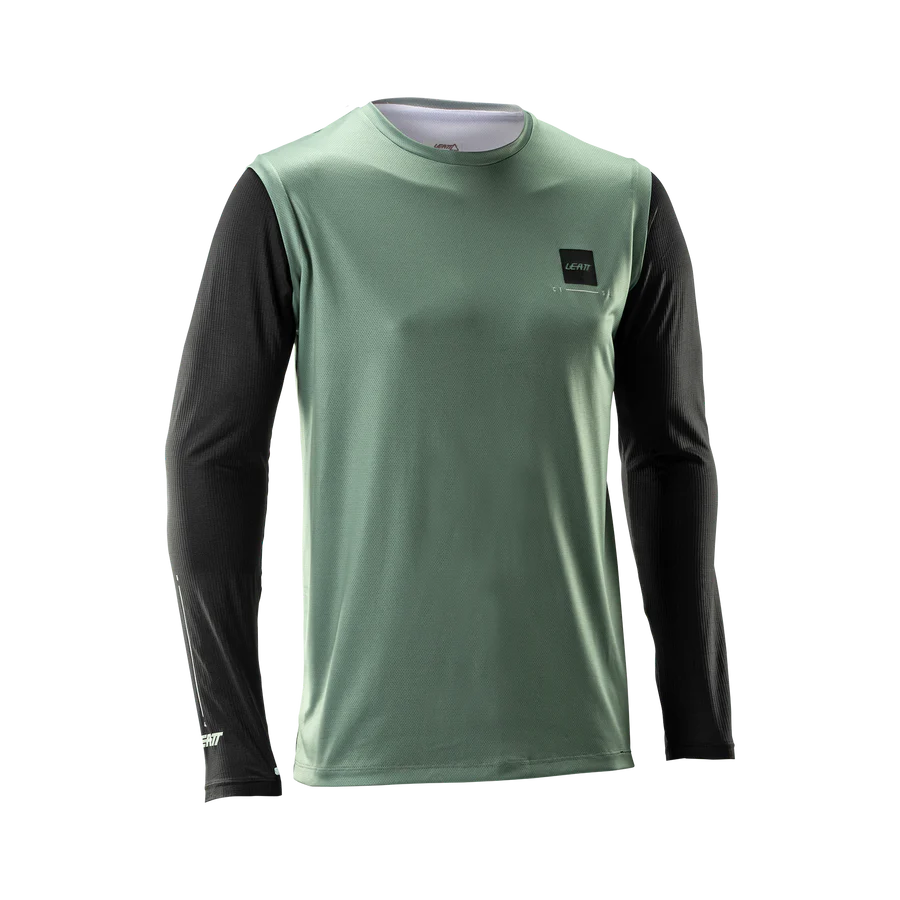 LEATT MTB GRAVITY 1.0 Zestaw koszulka + spodnie czarny/zielony