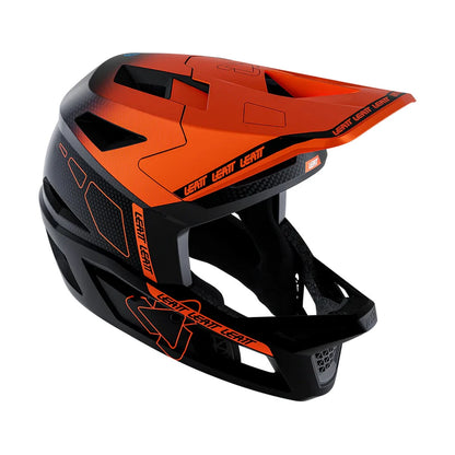 Casque VTT LEATT MTB GRAVITY 6.0 CARBON Glow Noir/Orange