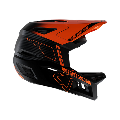 Casque VTT LEATT MTB GRAVITY 6.0 CARBON Glow Noir/Orange