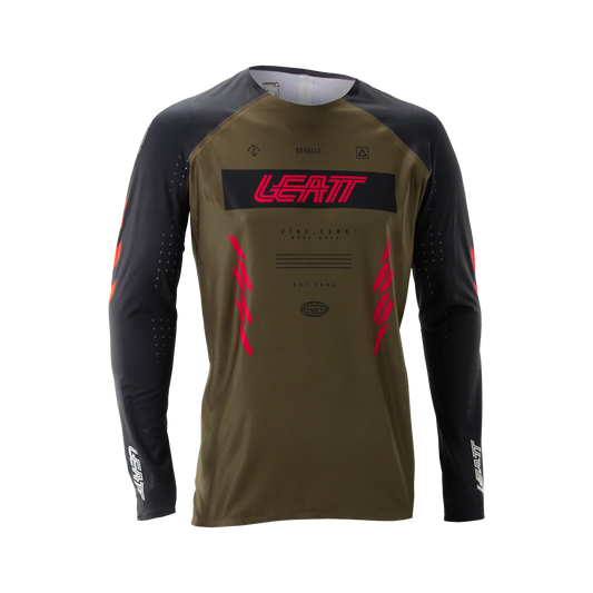 Maillot LEATT MTB GRAVITY 5.0 Manches Longues Marron