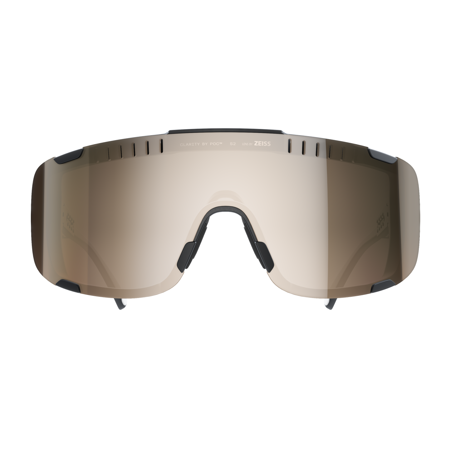 Lunettes POC DEVOUR MID Noir Verre Clarity Trail Partly Sunny Silver