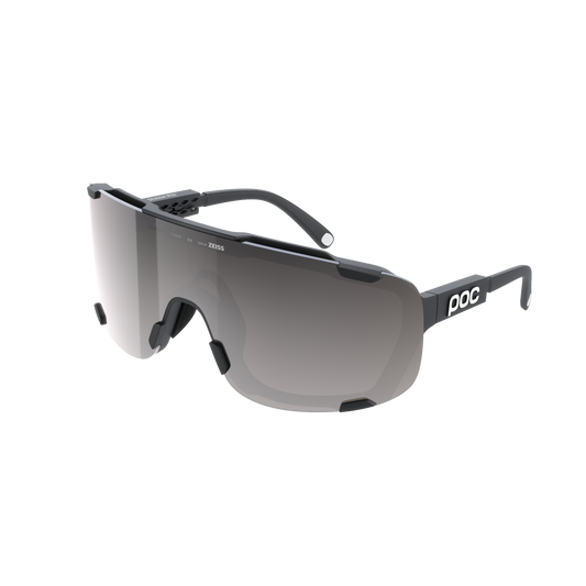 Lunettes POC DEVOUR MID + Noir Verre Clarity Road Sunny Silver