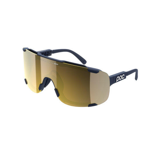Lunettes POC DEVOUR MID Marine Verre Clarity Road Partly Sunny Gold
