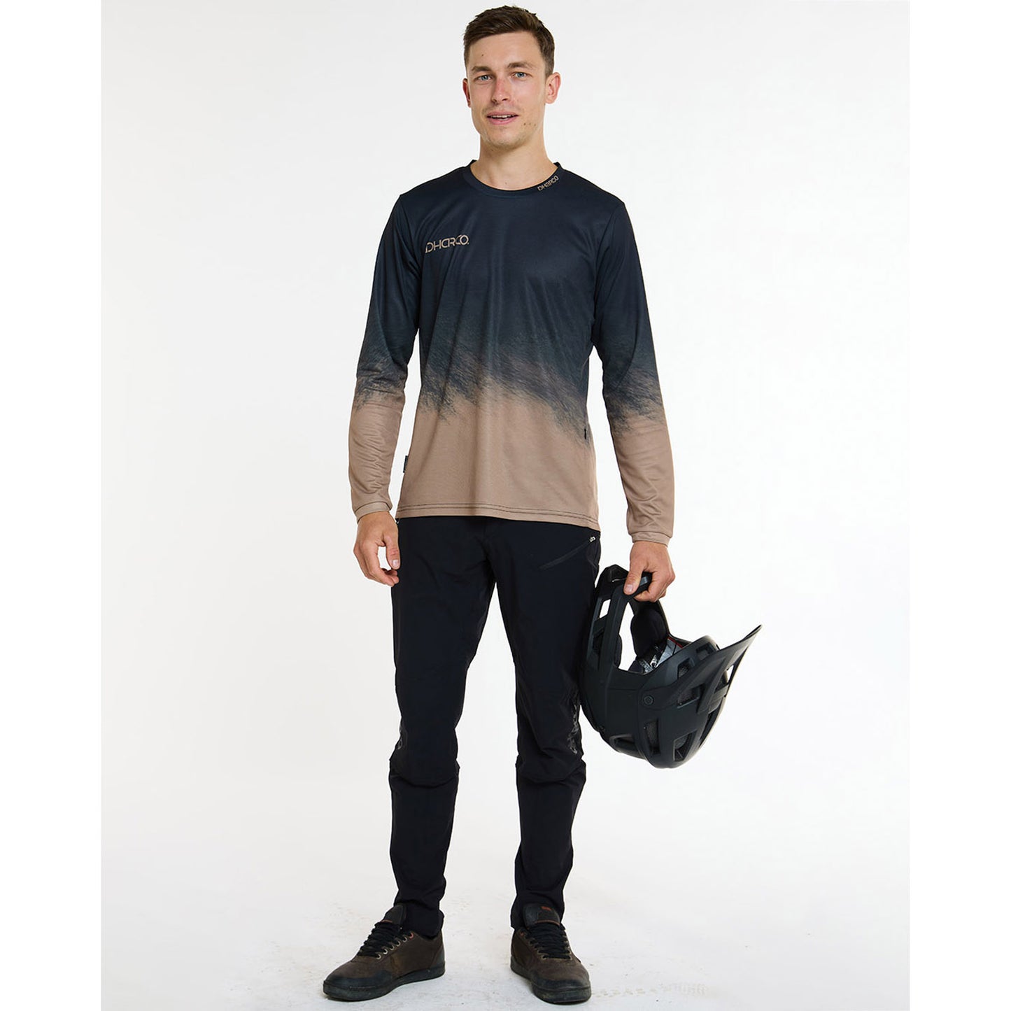 DHARCO GRAVITY ARIZONA Dres s dlouhým rukávem Black/Brown