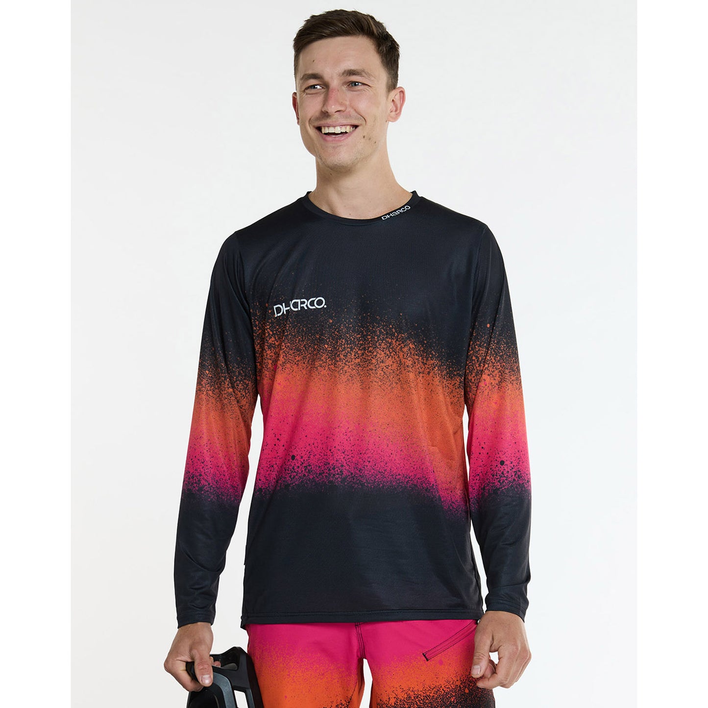 Maillot DHARCO RACE BLACK SNAKE Manches Longues Noir/Orange